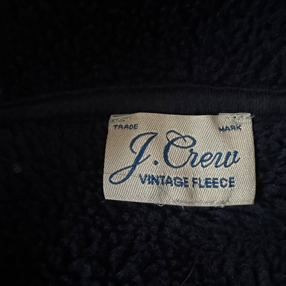 J.Crew Vintage Sherpa Sweater – Navy Blue, Size M/L - Picture 6 of 6